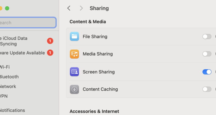 screen sharing in macos apple silicon macs