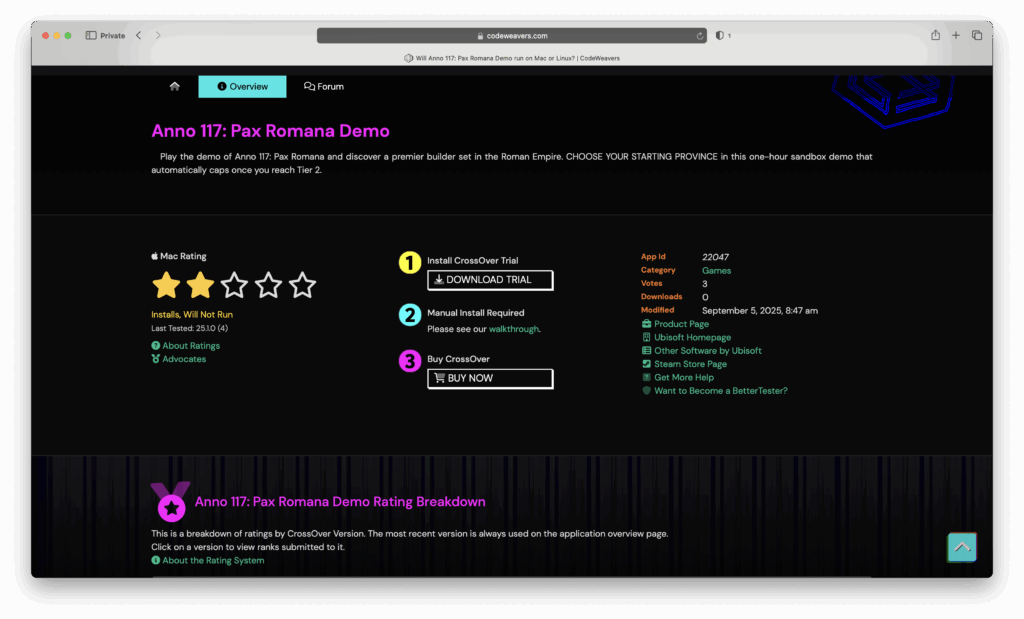 anno 117 crossover compatibility page