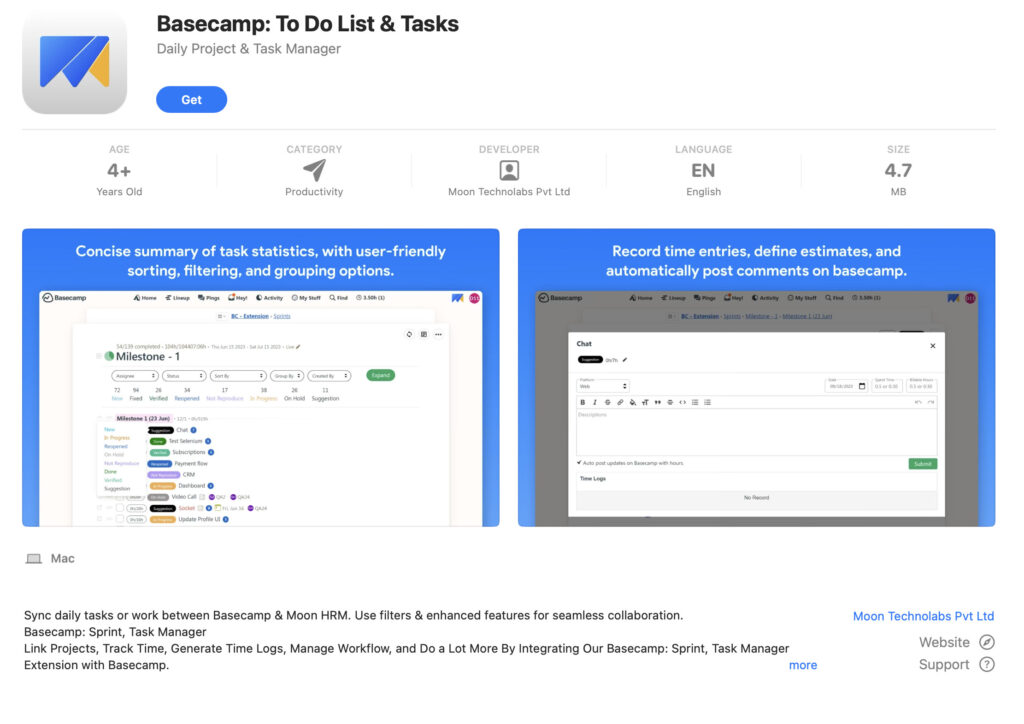 basecamp for mac