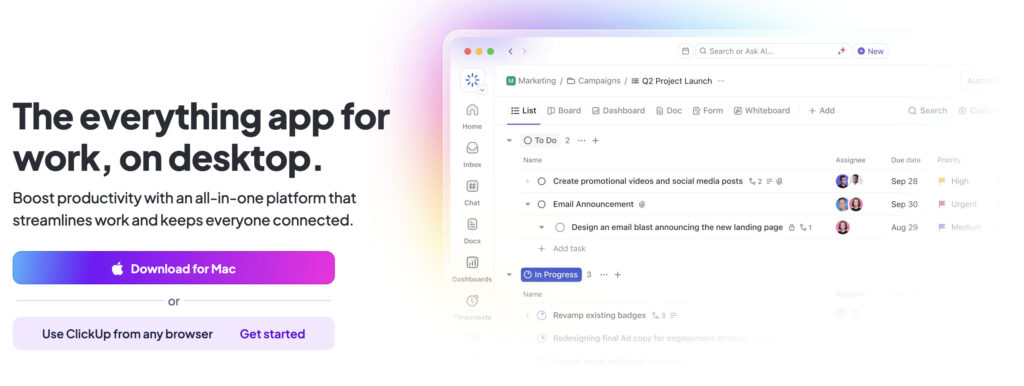 clickup mac app