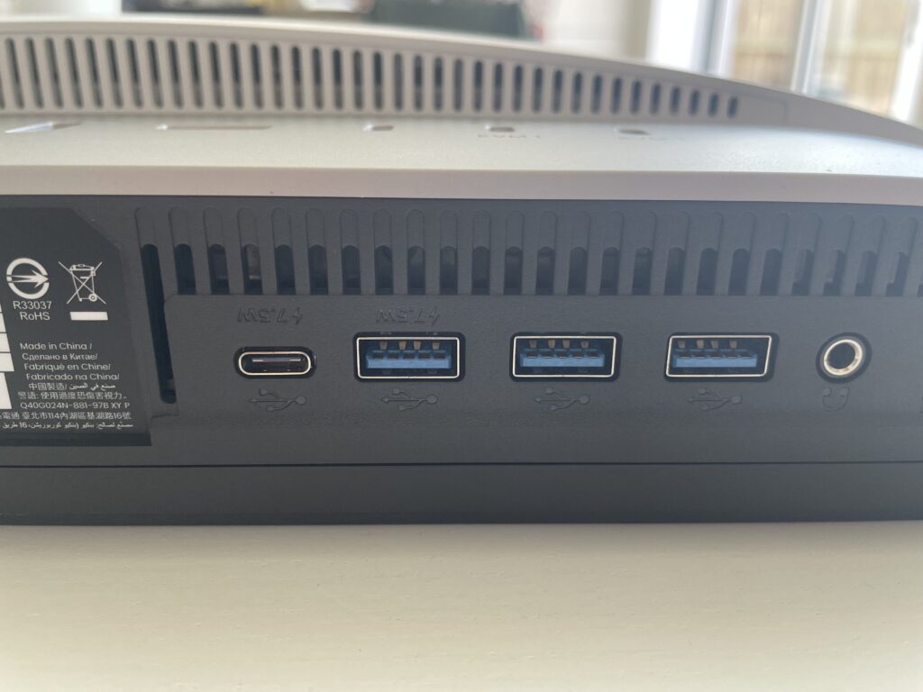benq pd2730s underside ports