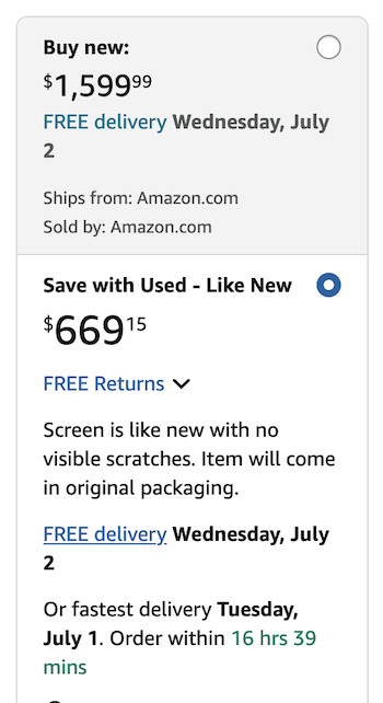 samsung viewfinity 58 off