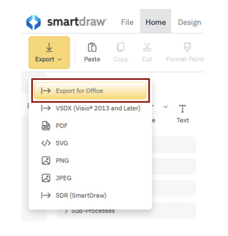smartdraw esport to office