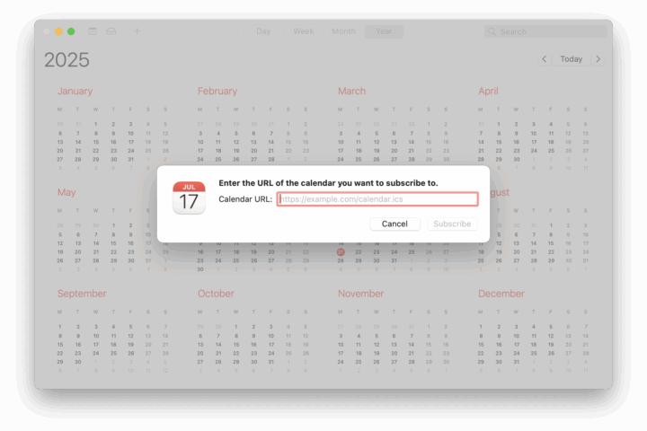 apple mail subscription monday.com