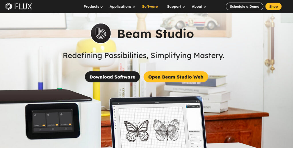 Beam studio by flux