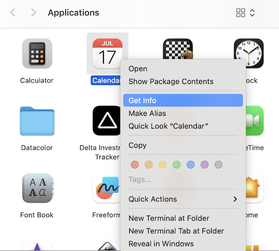 get info mac