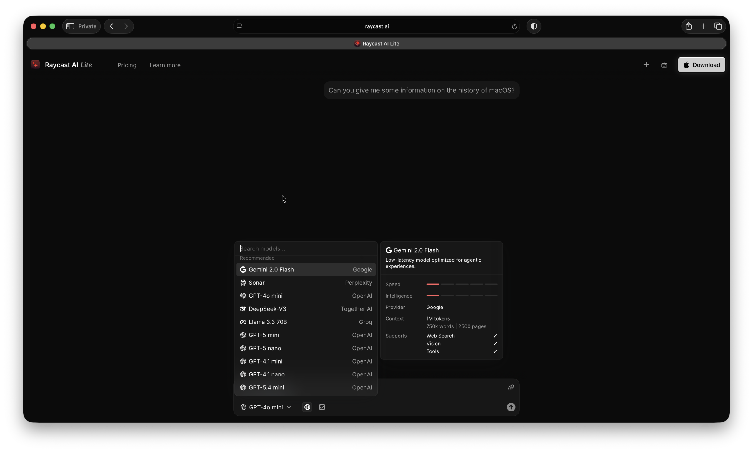 raycast on mac