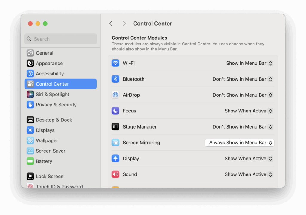 screen mirroring on target mac
