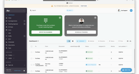 ifax review - dashboard