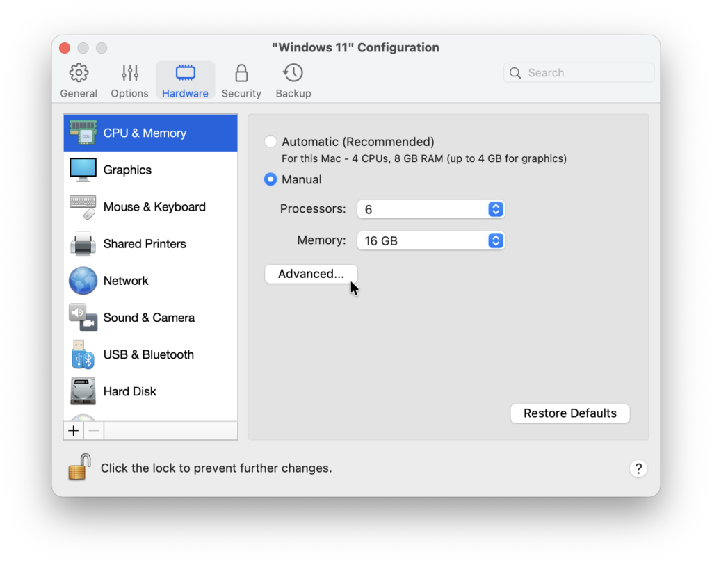 autocad parallels memory settings