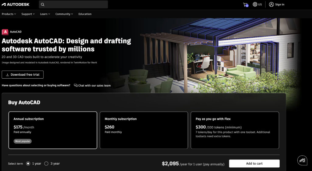 autodesk for mac 2026 pricing