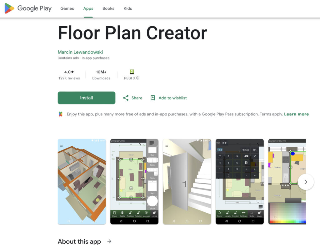 floor plan creator mobile app
