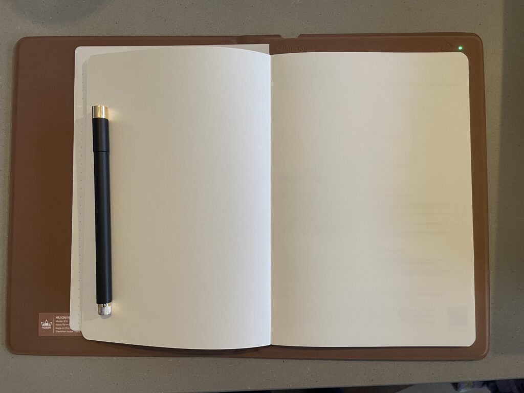 huion note blank pages