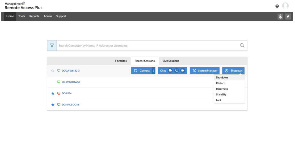 manageengine remote access plus