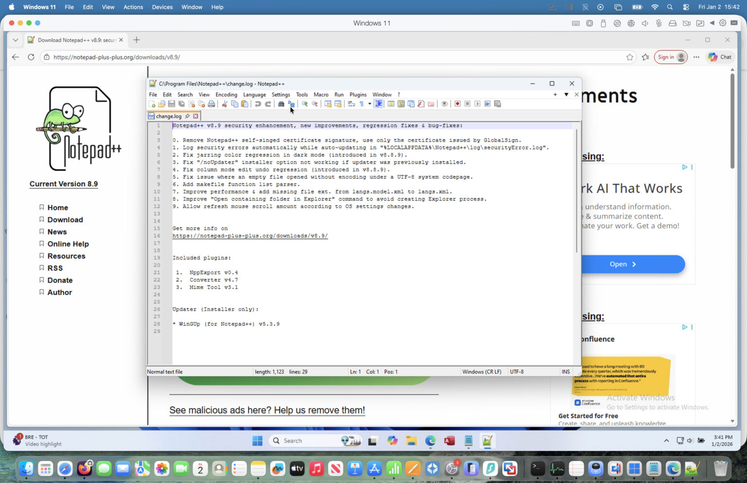 How To Run Notepad & Notepad++ On a Mac in 2026