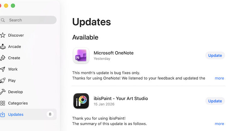 update microsoft office mac app store