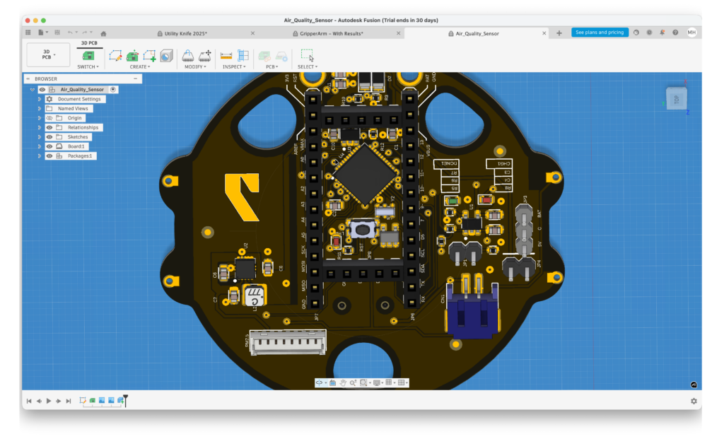 autodesk fusion mac pcb design