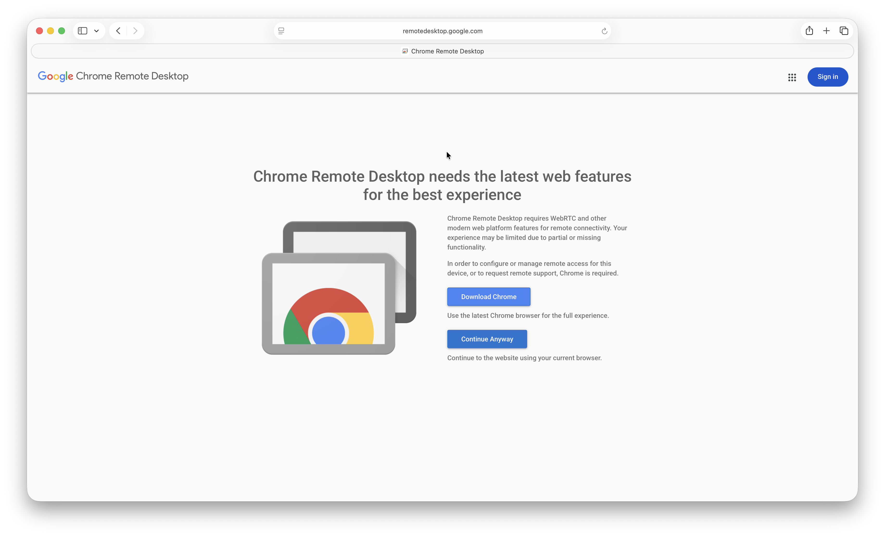 chrome remote desktop