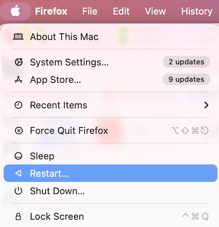 mac slow - restart mac