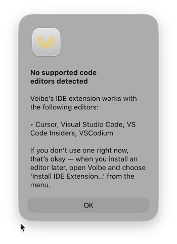 voibe extension code editors