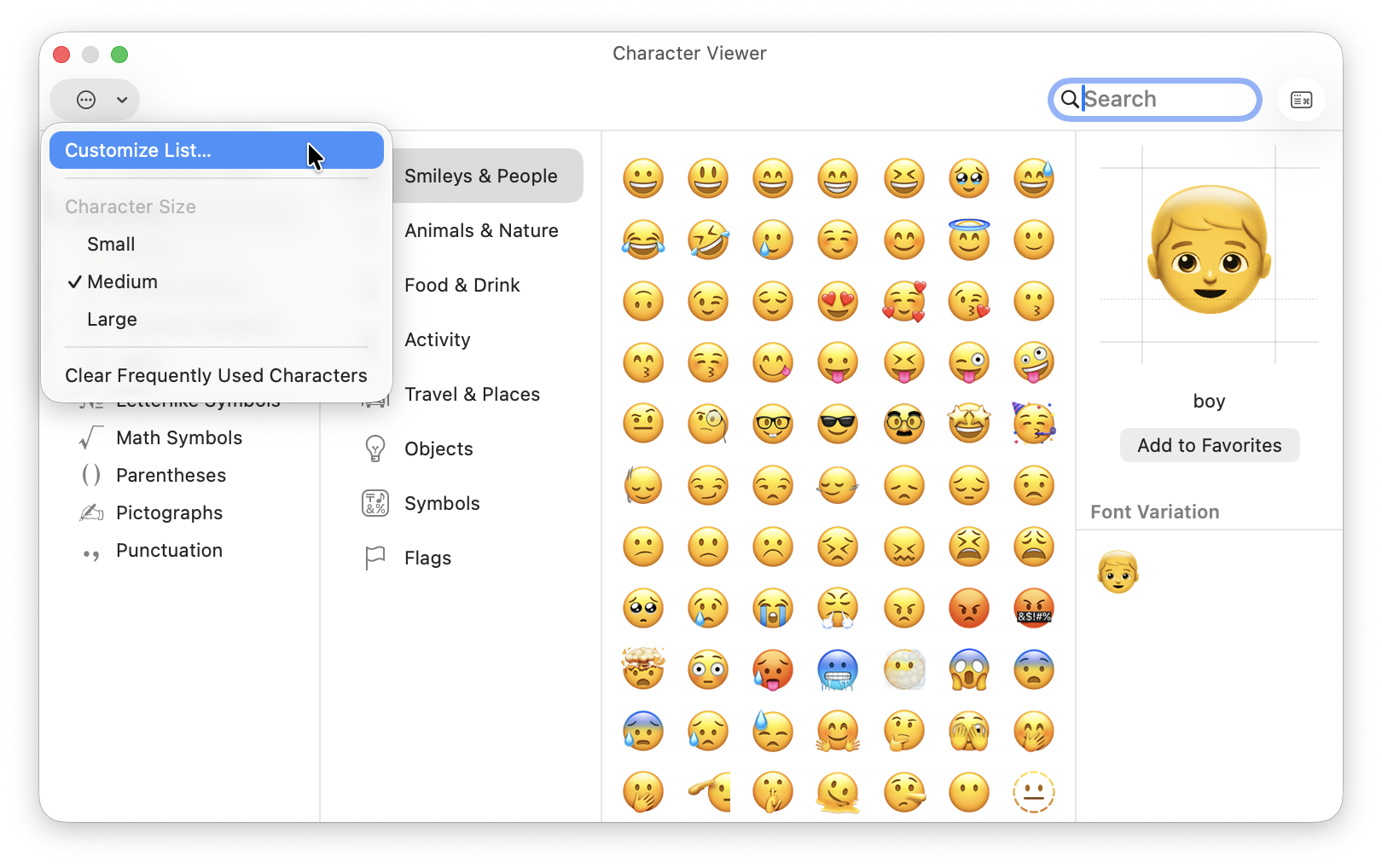 How To Customize the Emoji Viewer on Mac