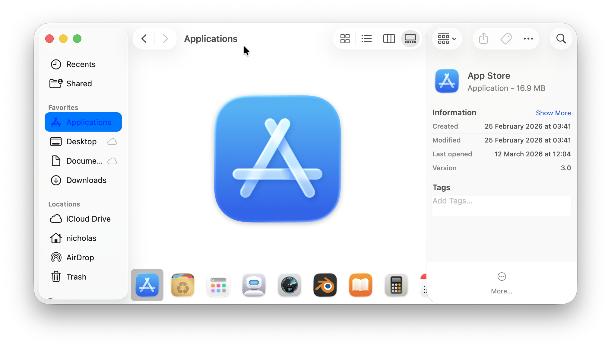 finder window mac - gallery view