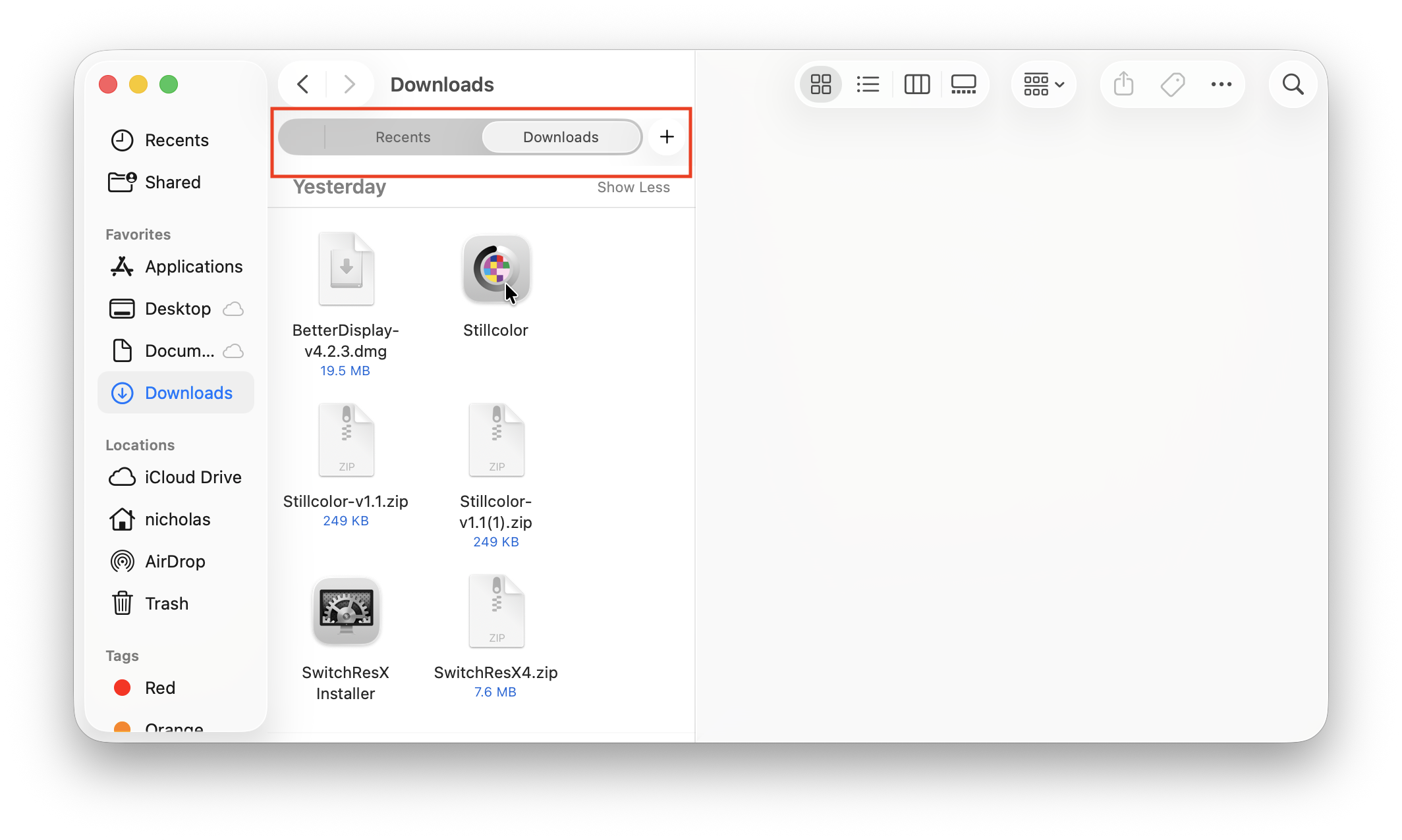 multiple tabs in finder on mac