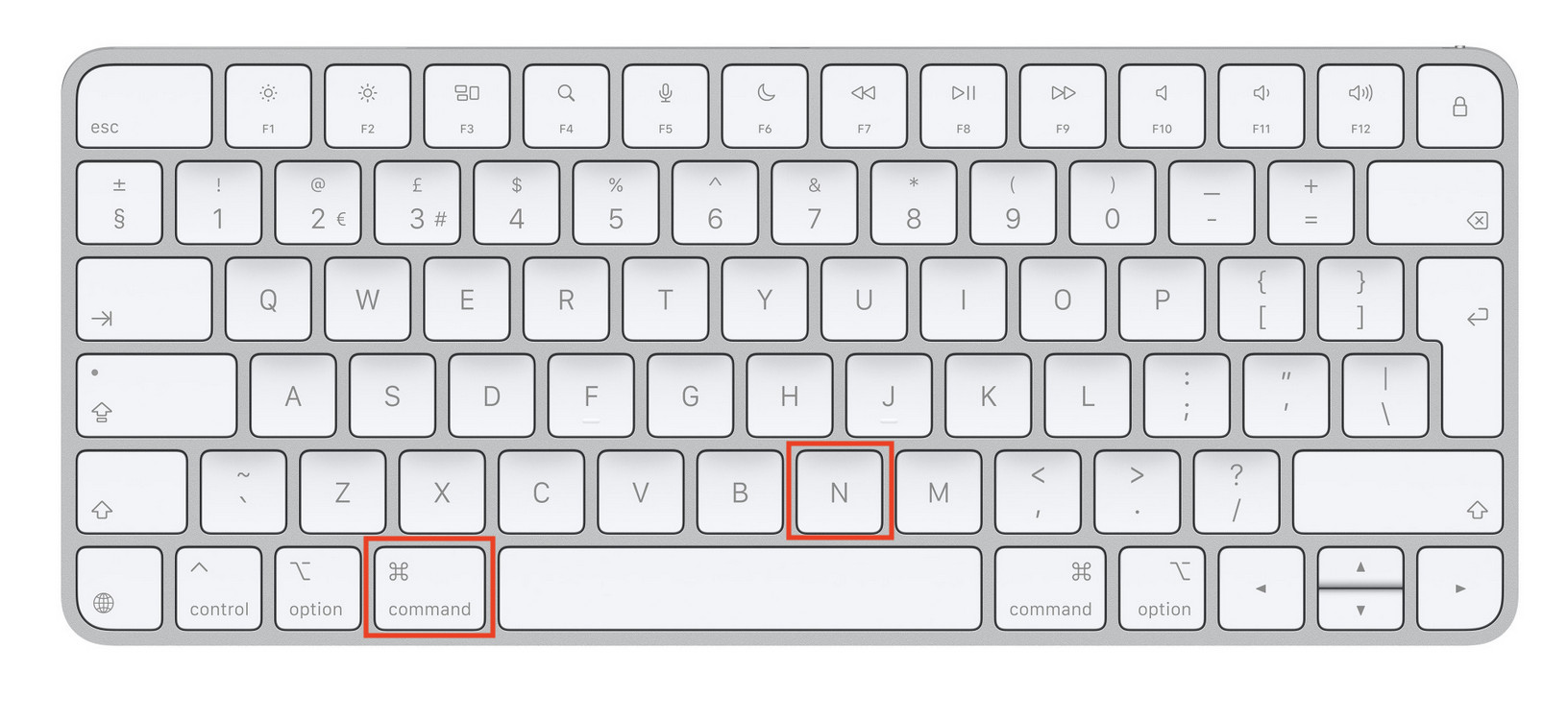 new finder window mac keyboard shortcut