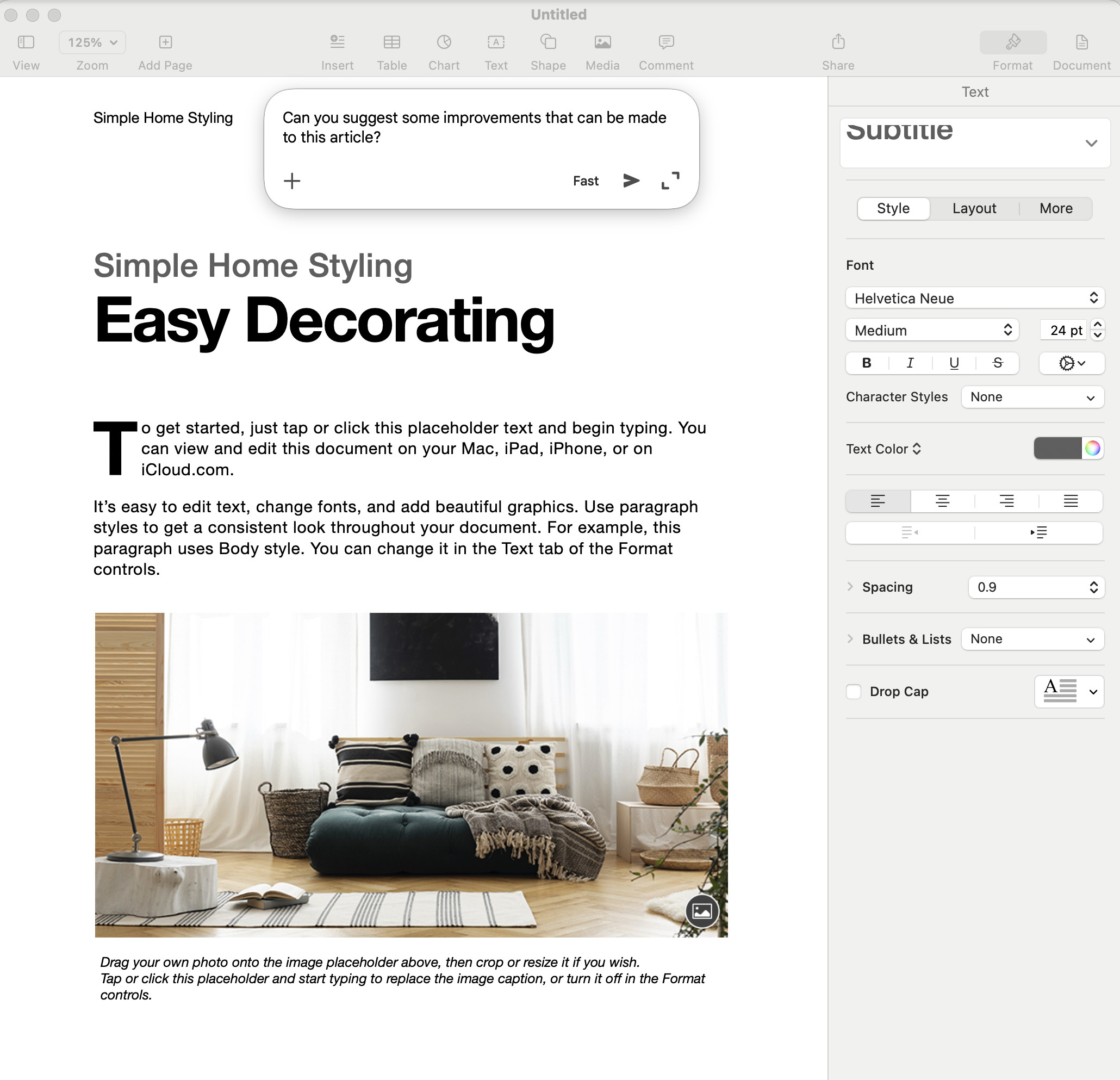 gemini for mac help writing