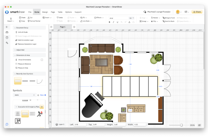 add stairs to floor plan on mac