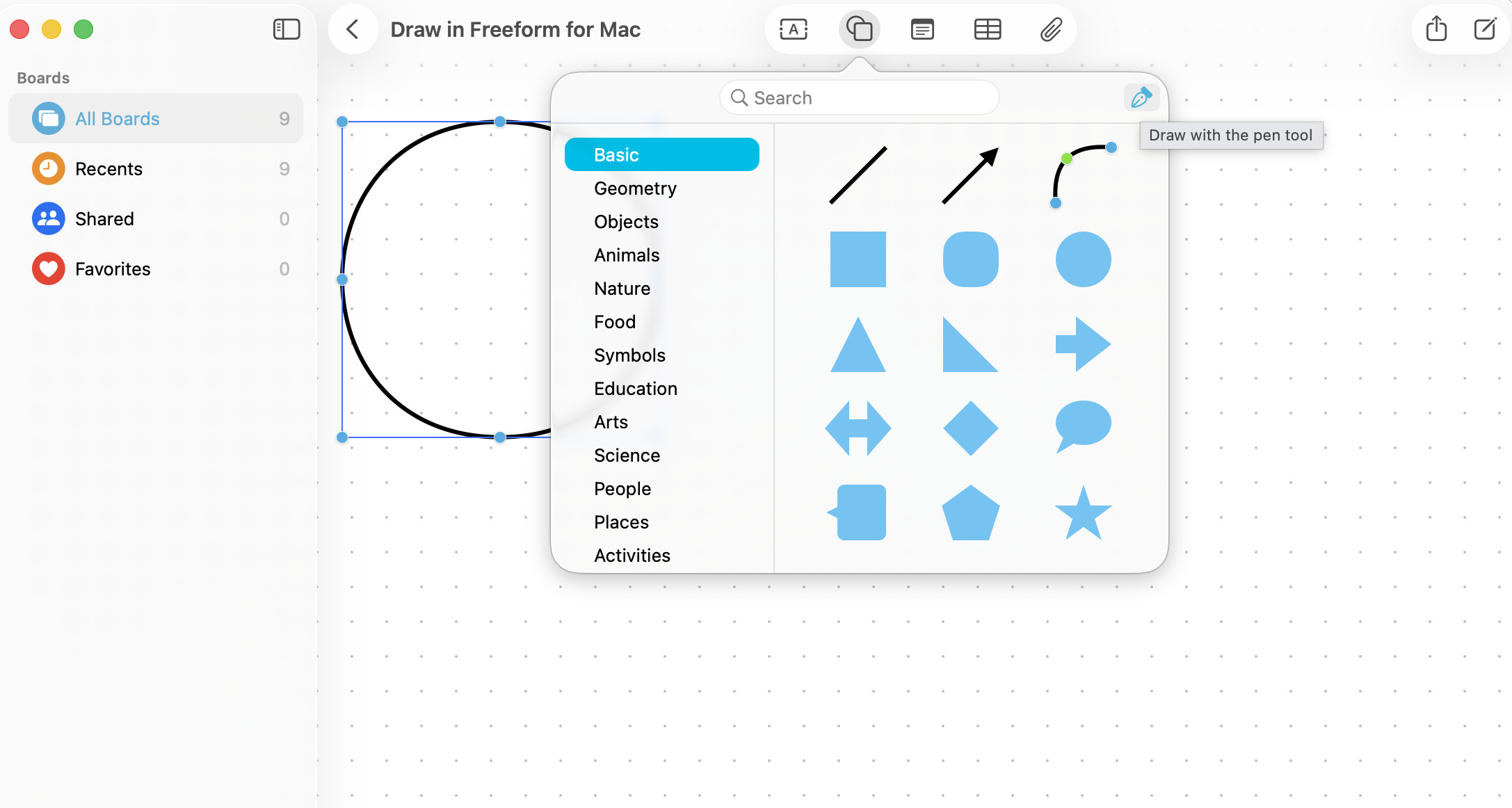 draw on mac with freeform