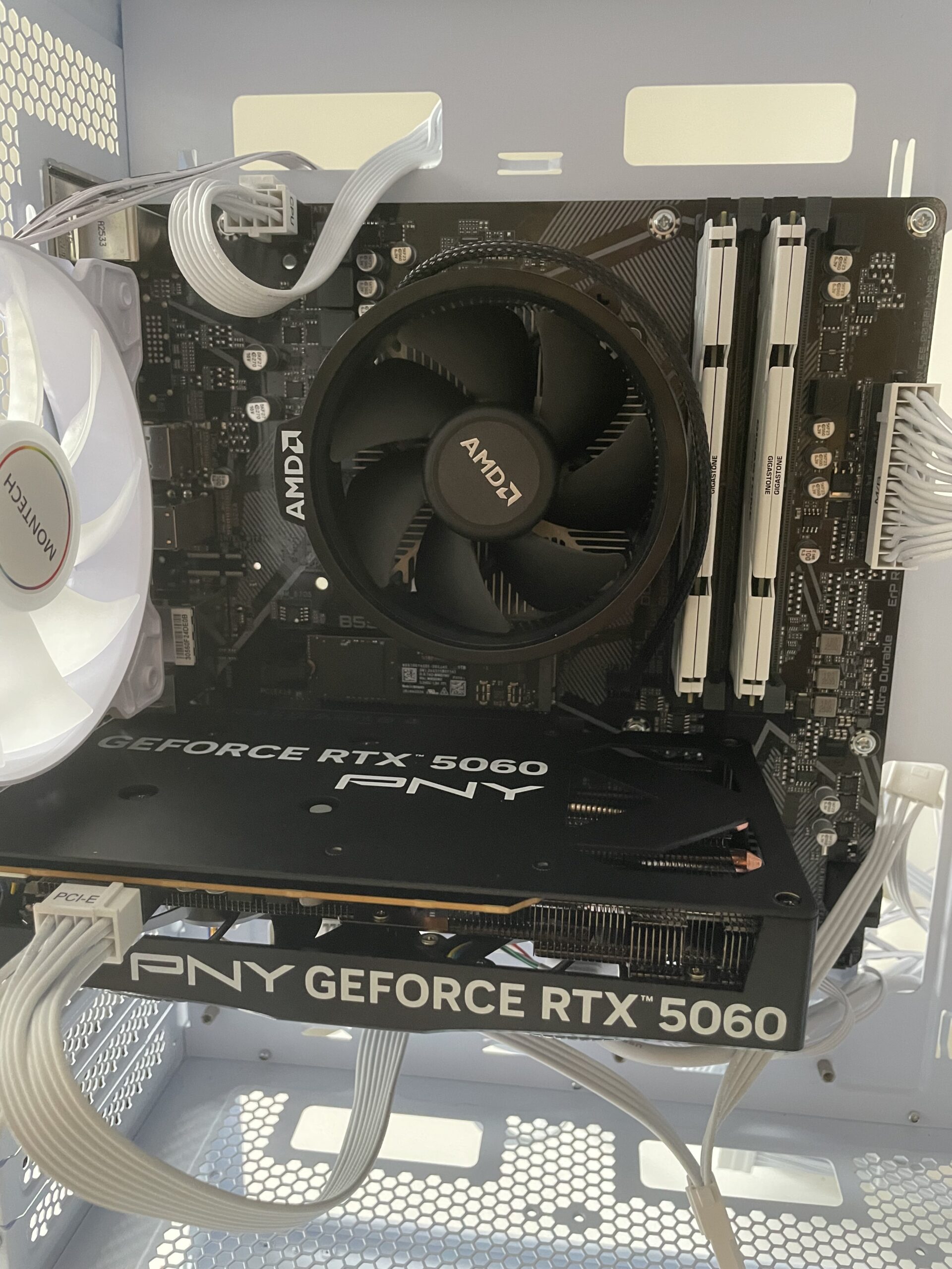 motherboard power supply connected