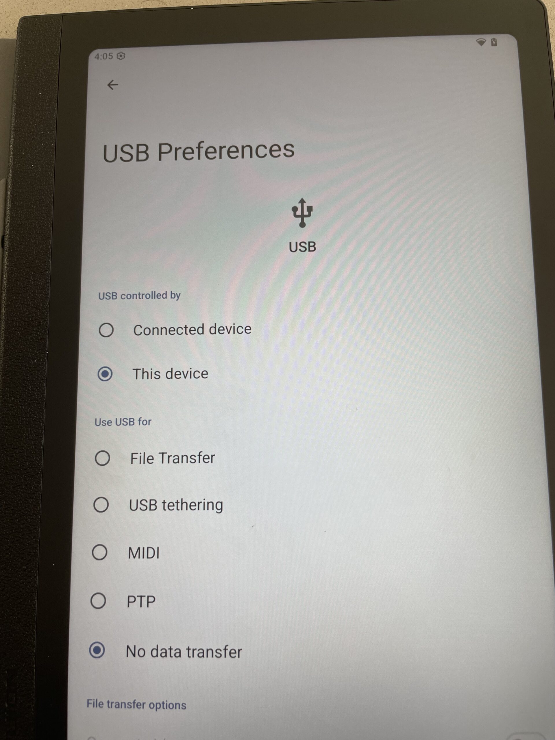 Huion Note E connected to Mac