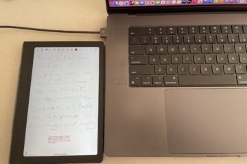 Huion Note E connected to a Mac