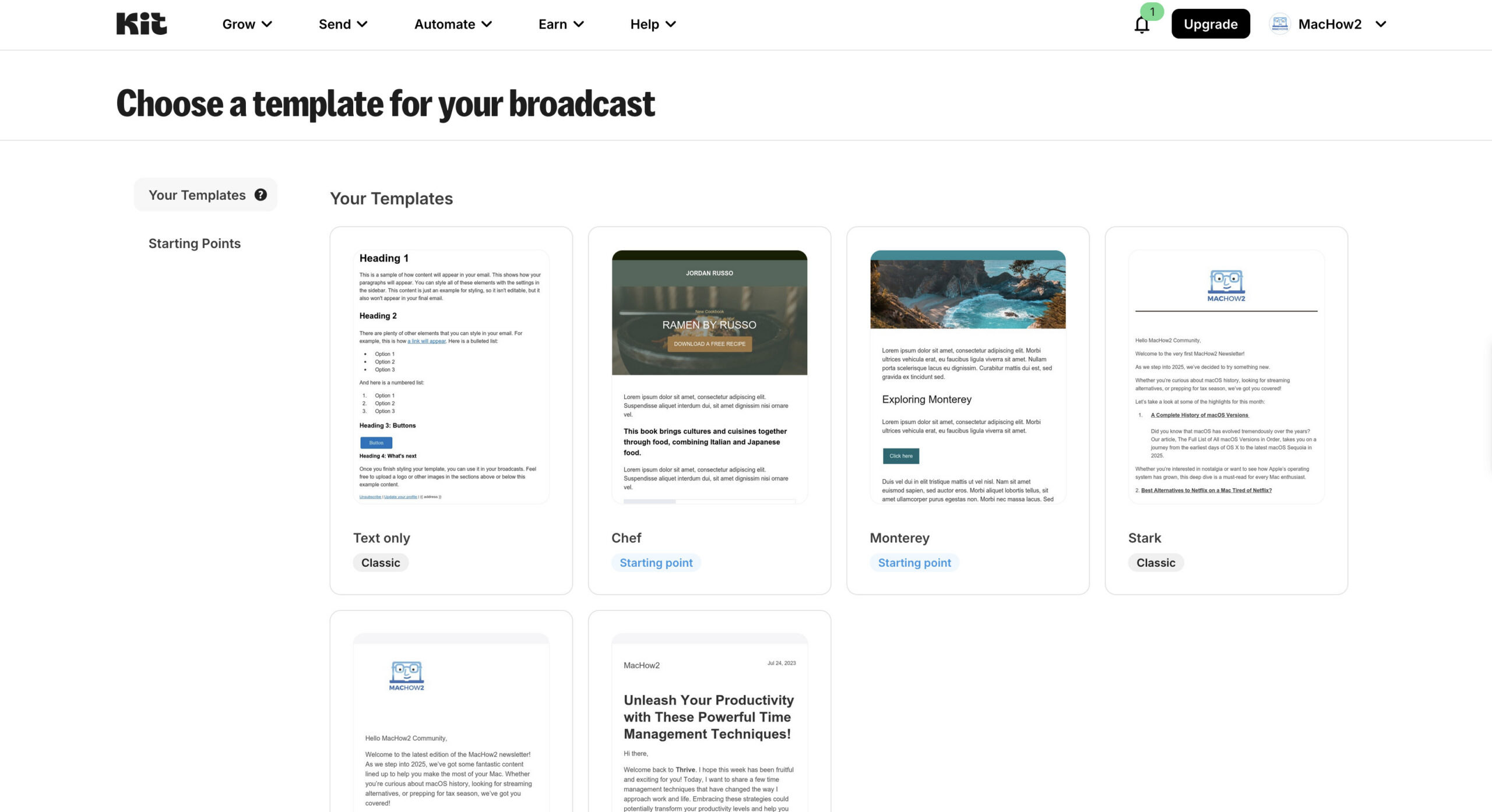kit email marketing on mac