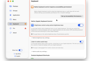 mac keyboard brightness external display controls - betterdisplay