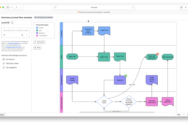 process flow software mac - lucidchart