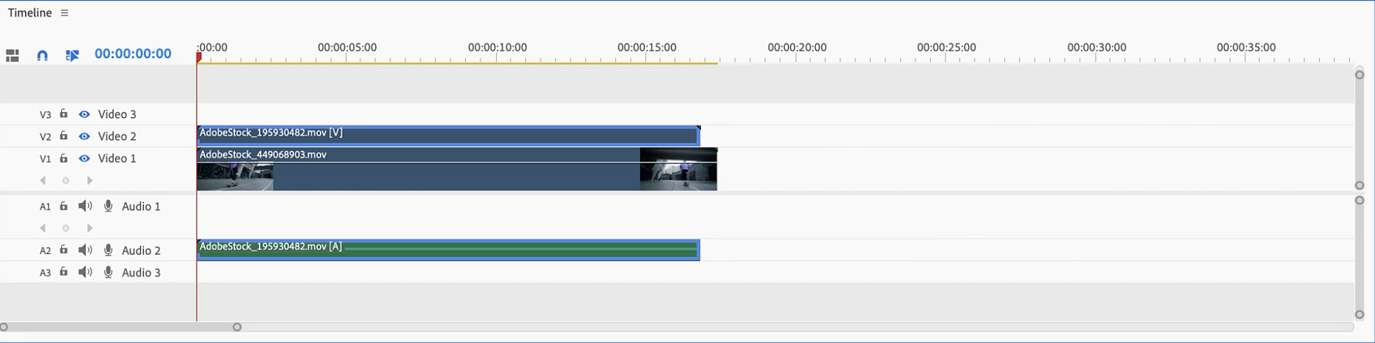 adobe premiere elements on mac - advanced timeline view 