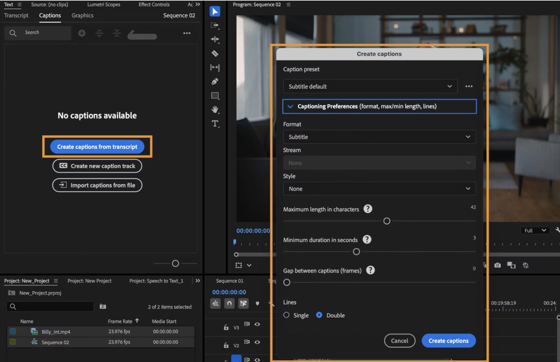 adobe premiere pro mac generate captions
