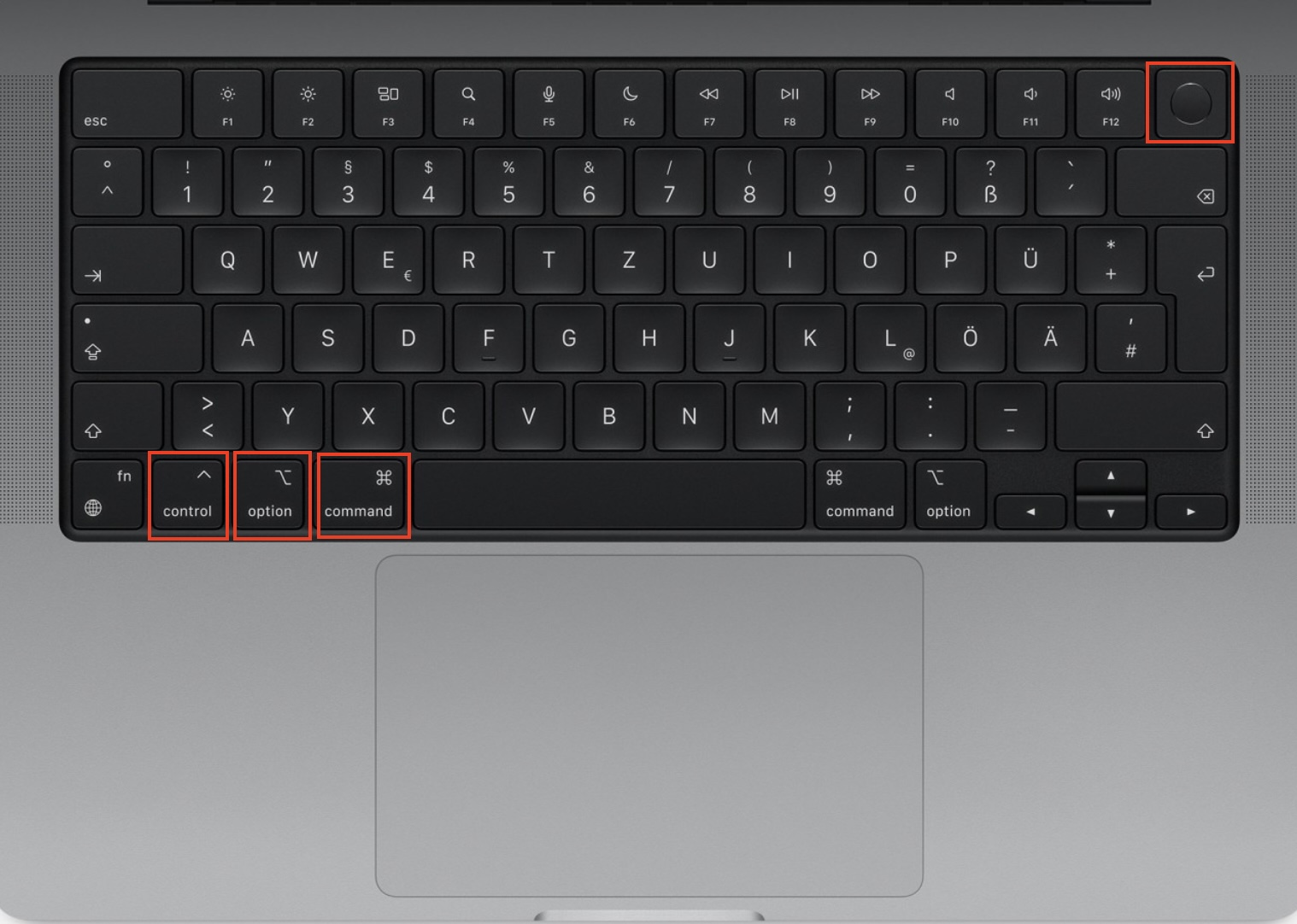 mac keyboard shortcut restart safely