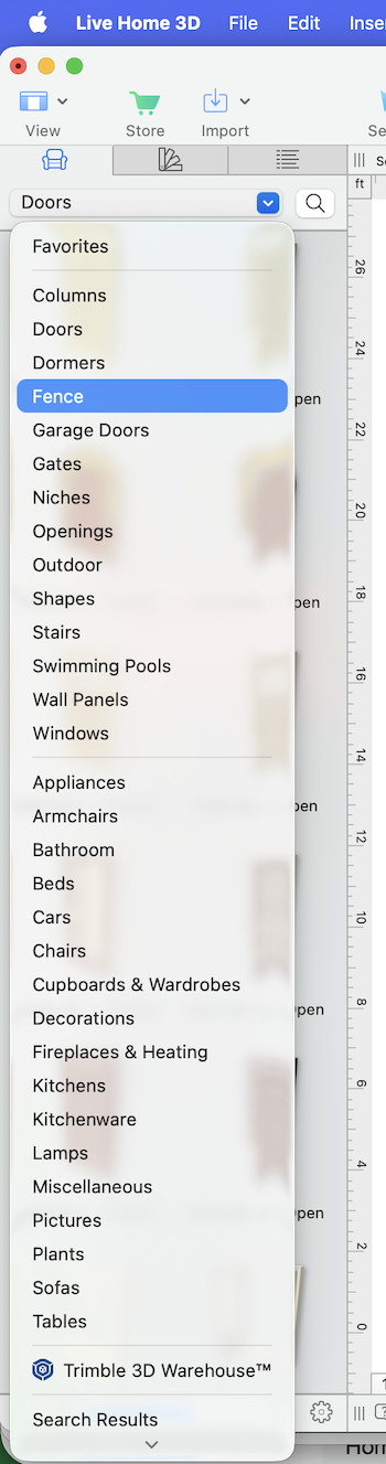 objects in live home 3d mac