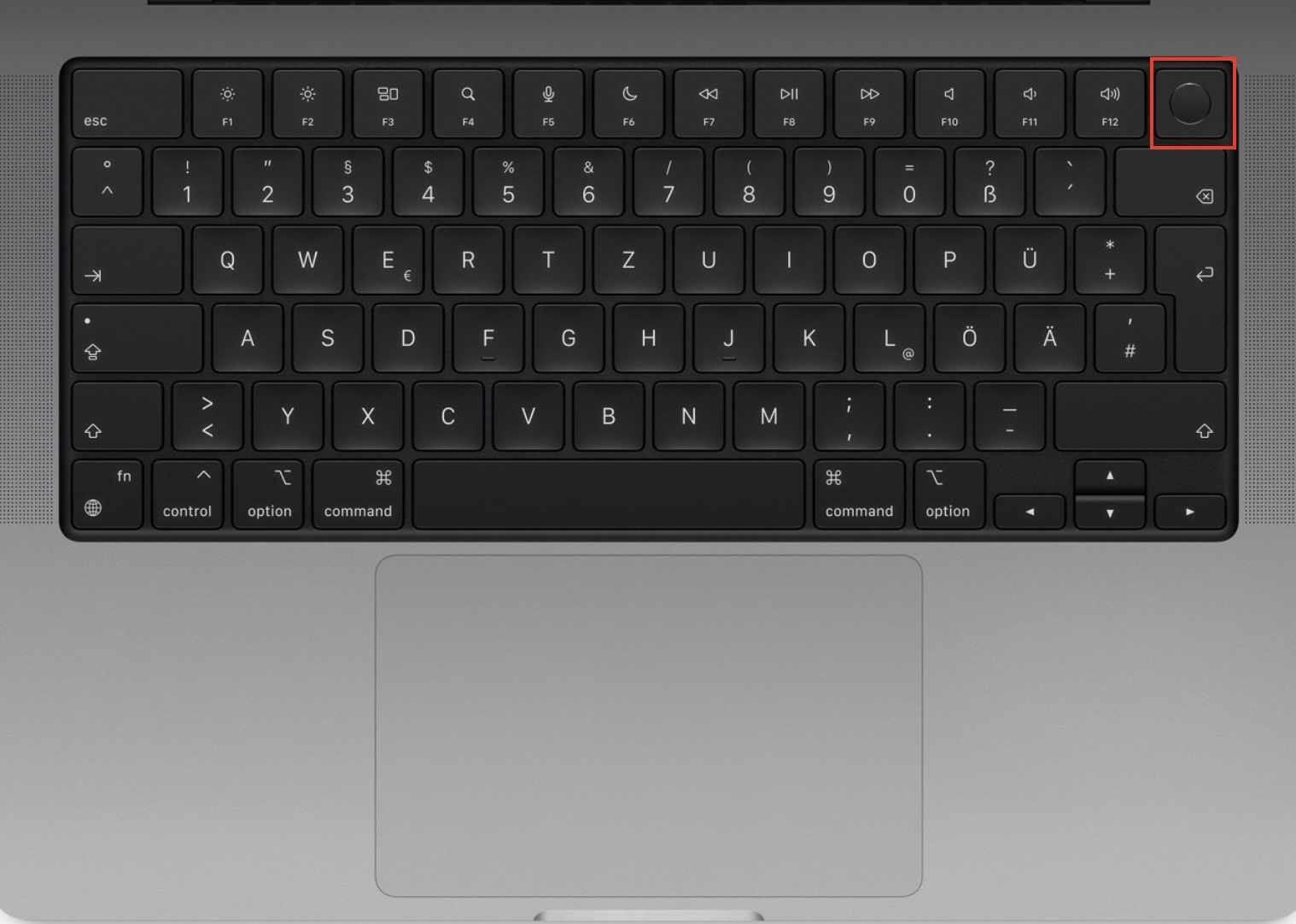 restart mac with power button