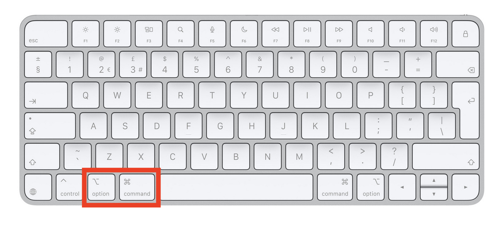 create alias on mac - option plus command