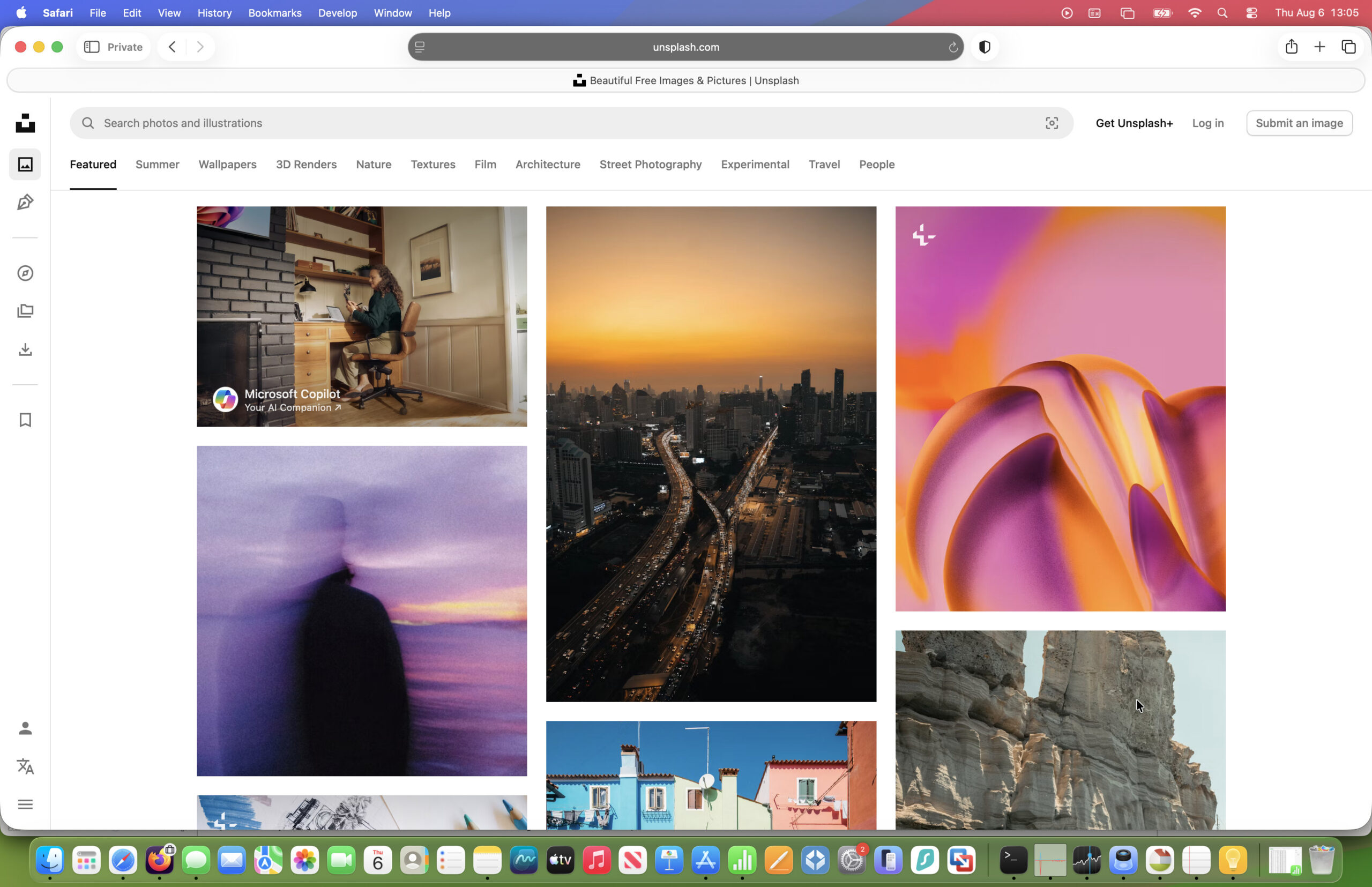 unsplash on mac