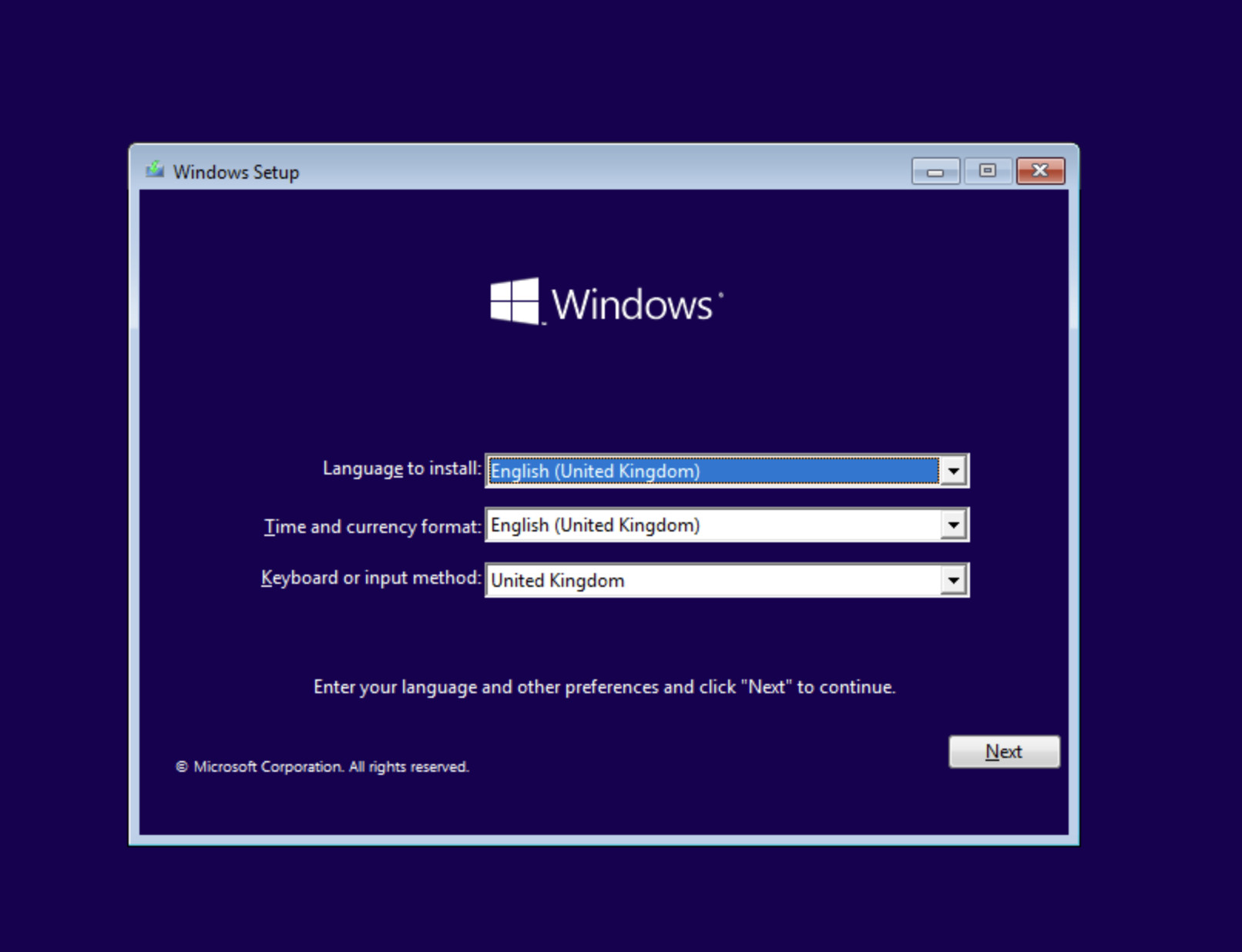 windows 11 installer running in boot camp on a mac