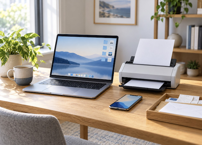 how to setup paperless home office with a mac