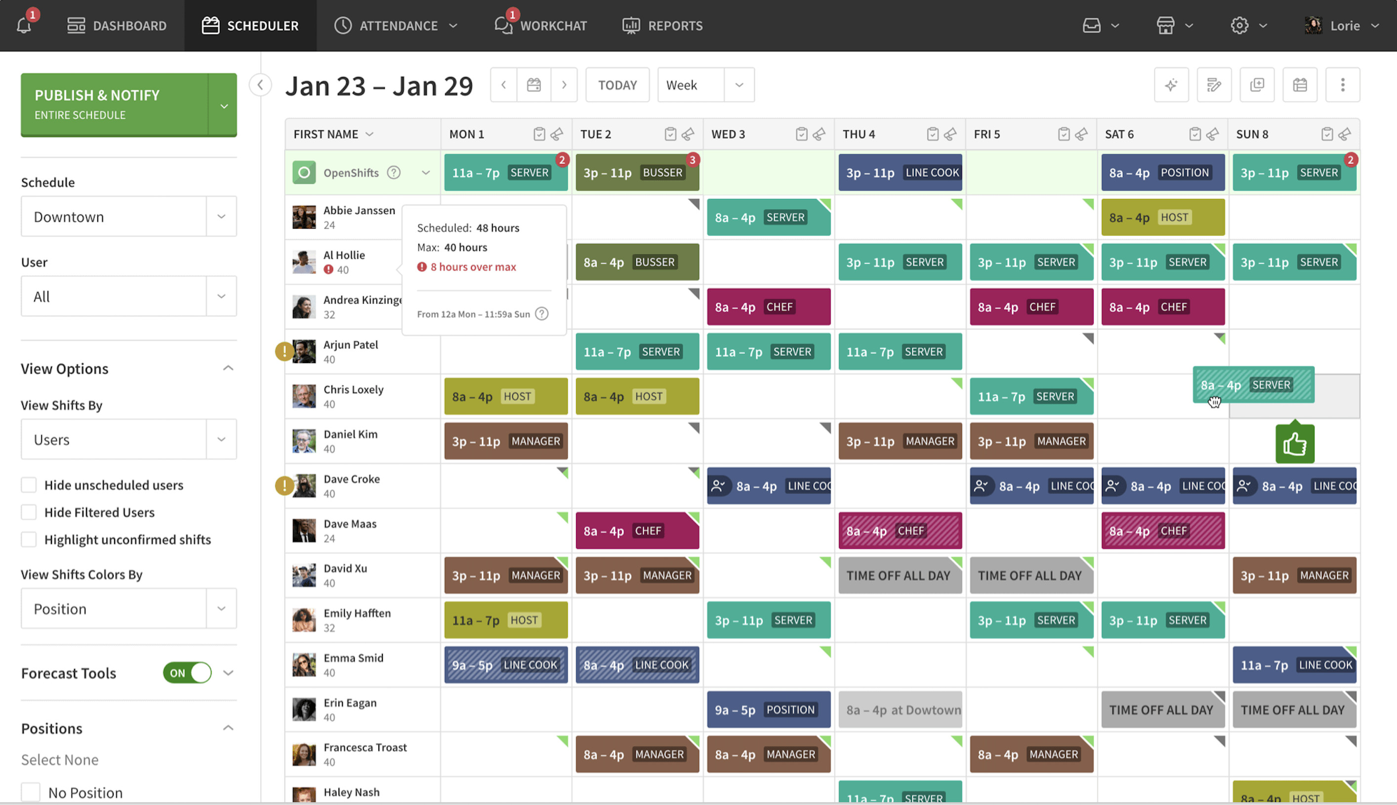 employee scheduling software for mac